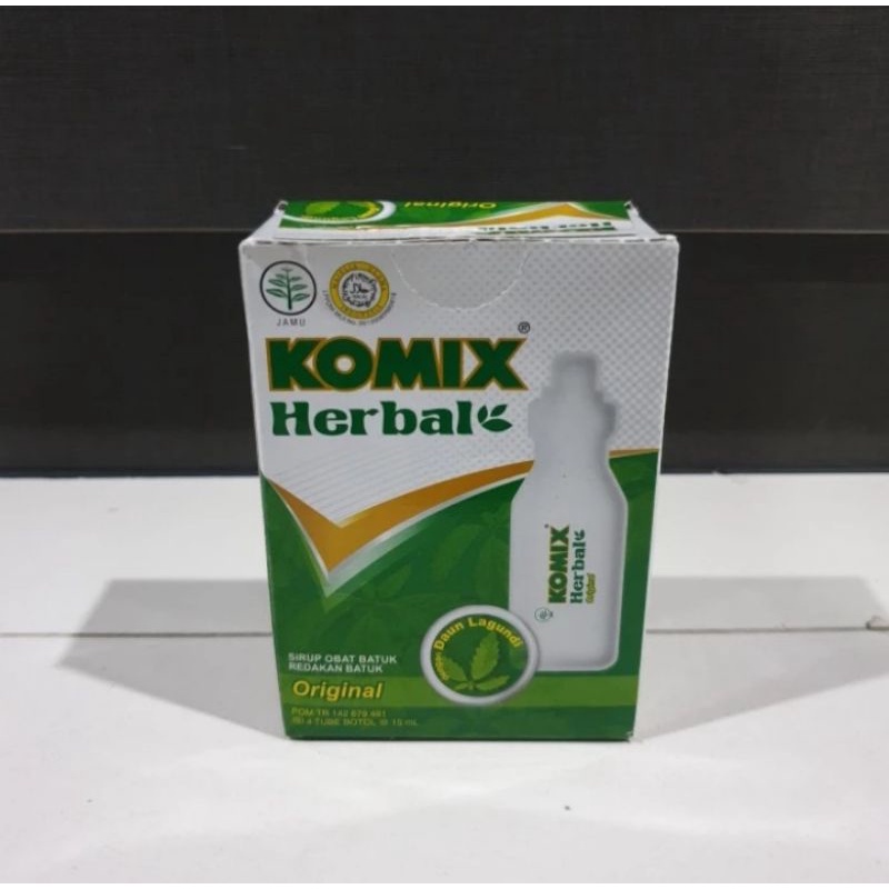Komik Herbal Sirup Obat Batuk Redakan Batuk Original Isi 4 tube 15ml