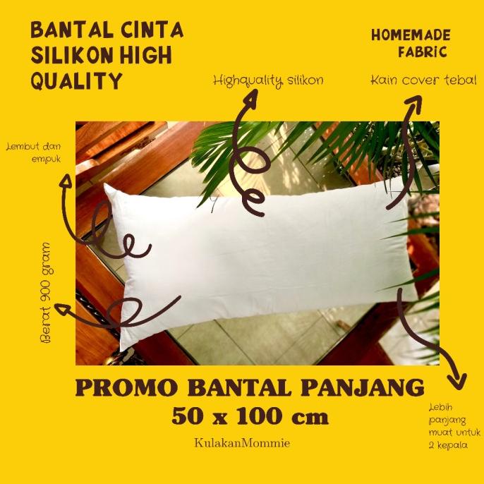 Bantal Cinta Bantal Panjang silikon bukan bulu angsa kingkoil