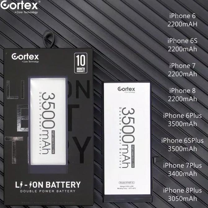 batre baterai iphone 6s double power cortex Original