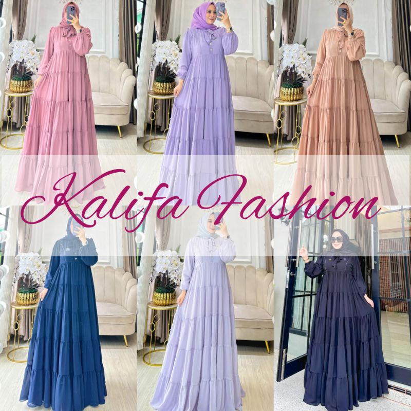 Zahira Abaya by Miss Jasmine M2Y / Semi Abaya / Dress Polos / Dress Syar'i Pesta / Gamis Set Syar'i 