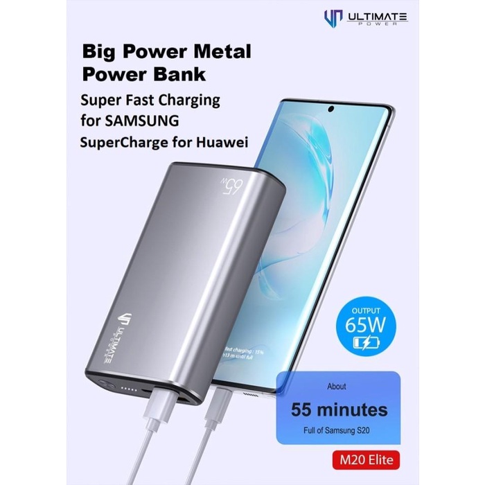 Powerbank Powerbank For Samsung Super Fast Charging 65W 20000Mah M20 Elite