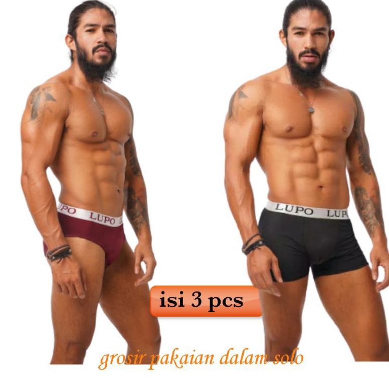 TERBARU CD LUPO BRIEF BOXER CELANA DALAM PRIA BOXER LUPO