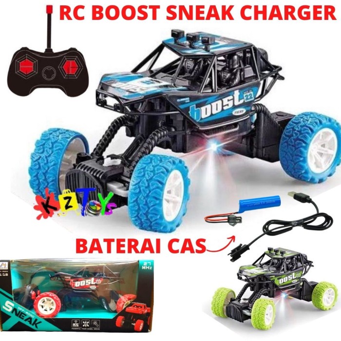 Mainan Anak Mobil Remote Control Rc Monster Charge Cross