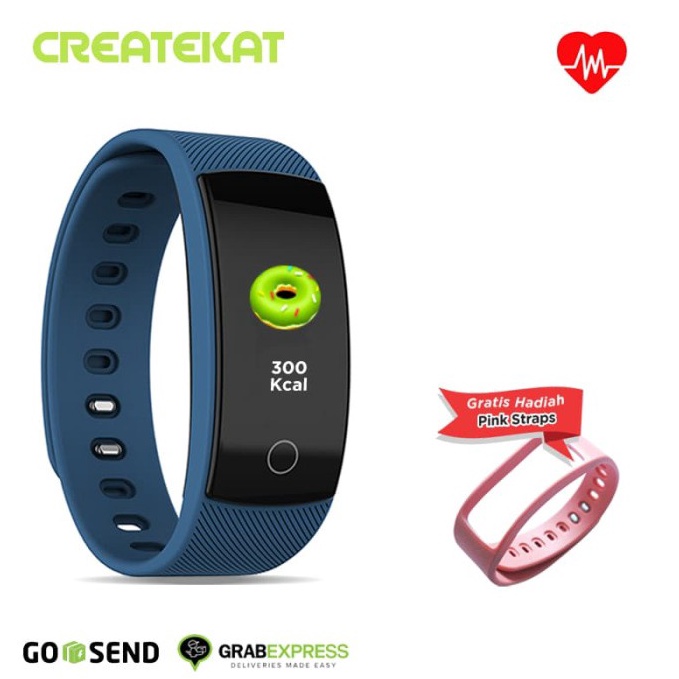 TREN TERBARU Createkat Smartwatch Smartband Katfit One - Blue