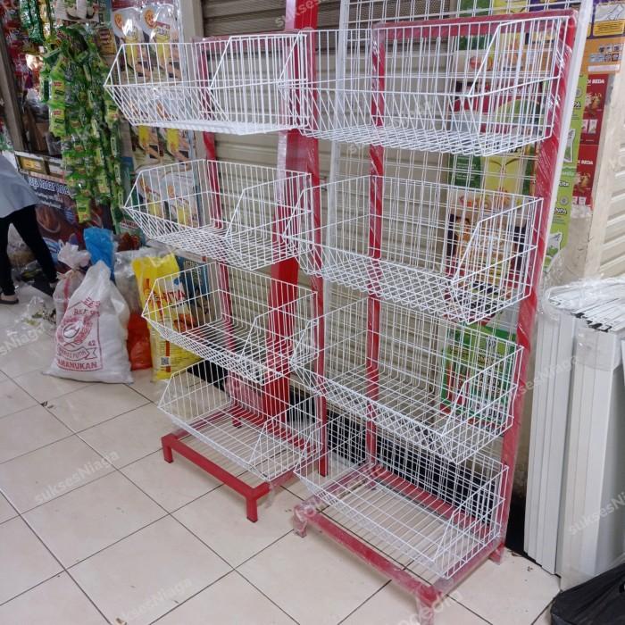 Terlaris Rak Snack Chiki 4 Susun