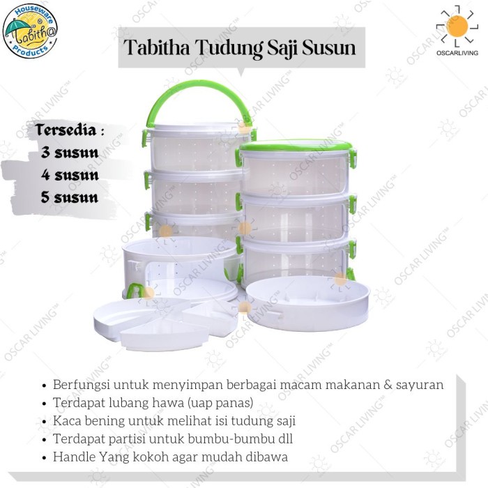 Tudung Saji Susun Anti Debu Bagus Murah Awet Promo Modern N8Y4 Mewah Penutup Makanan Tingkat Berkual