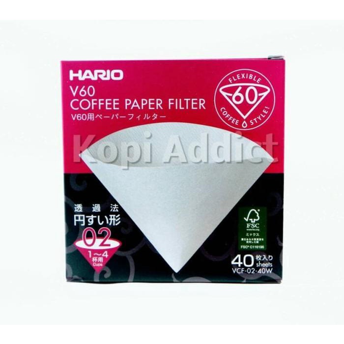 Hario V60 Paper Filter ( Vcf 02) | Kertas Saringan Kopi