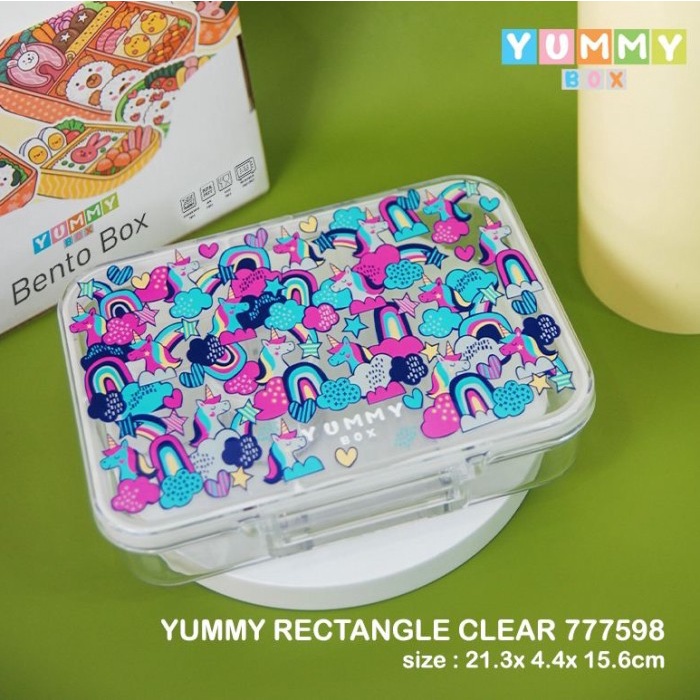 Terlaris Yummy Box Medium Characters Bento Tranparant 777598