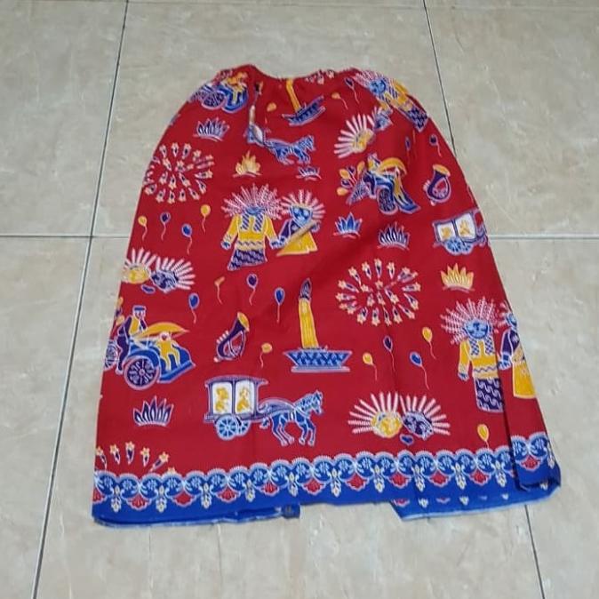rok anak / rok motif ondel ondel / rok encim betawi