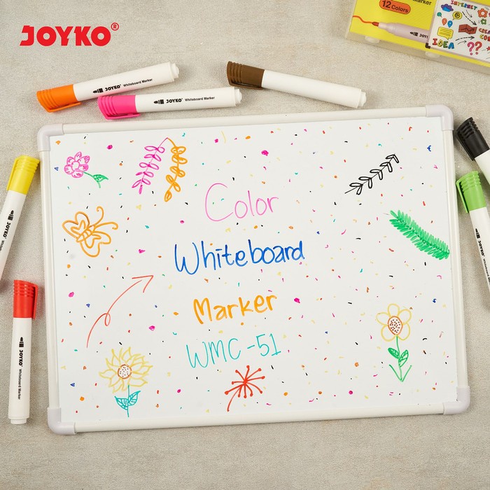 

Color Whiteboard Marker Spidol Warna Papan Tulis Joyko Wmc-51