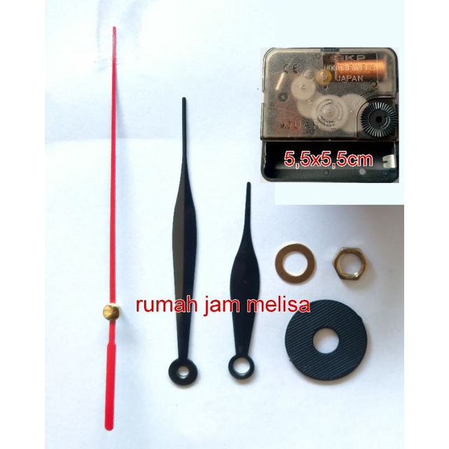 mesin jam dinding Seiko skp transparan