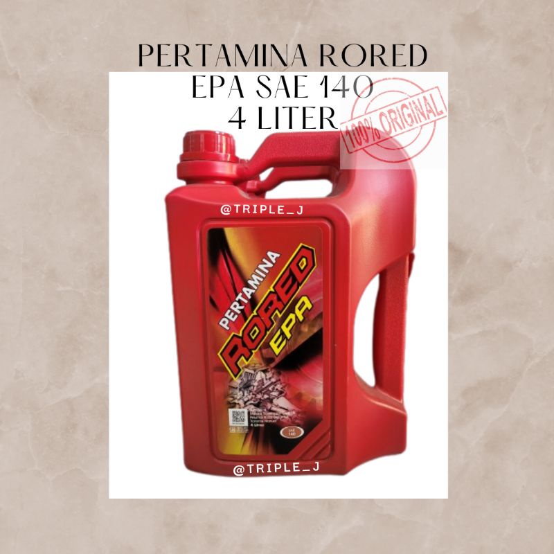 Oli Pertamina Rored EPA 140 4Liter / Oli Transmisi Manual Rored EPA 140 Original Pertamina