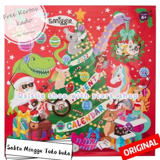 

Smiggle Advent Calendar 2022 Original / Accesories Kids ---NEW READY---