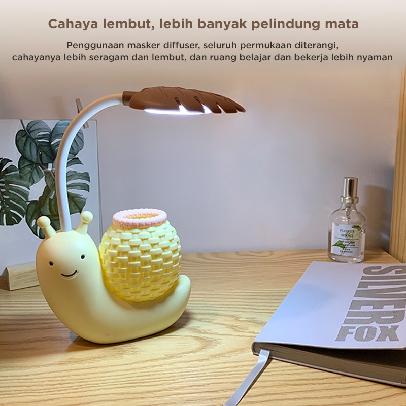 Holiven Lampu Meja Bentuk Siput