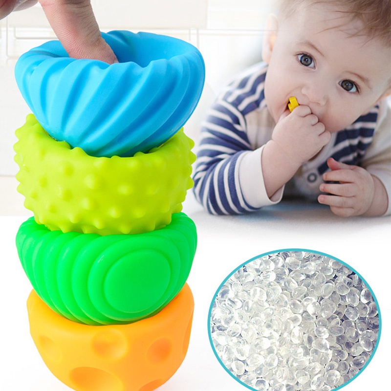 Holiven 937-Puzzle Touch Multi Tekstur Tangan Ambil Bola Mainan Bayi