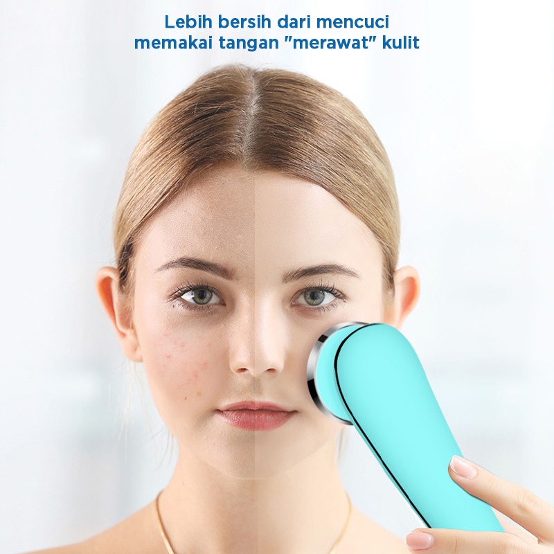 Holiven IPL Electronic Face Massager Facial Cleaner Cleaser Vibration // Alat Pembersih Wajah Pijat Wajah