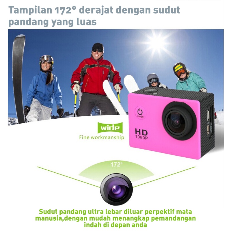 Holiven Kamera Gopro Aktivitas Olahraga Portabel HD / sj4000 Action Camera Outdoor Mini HD