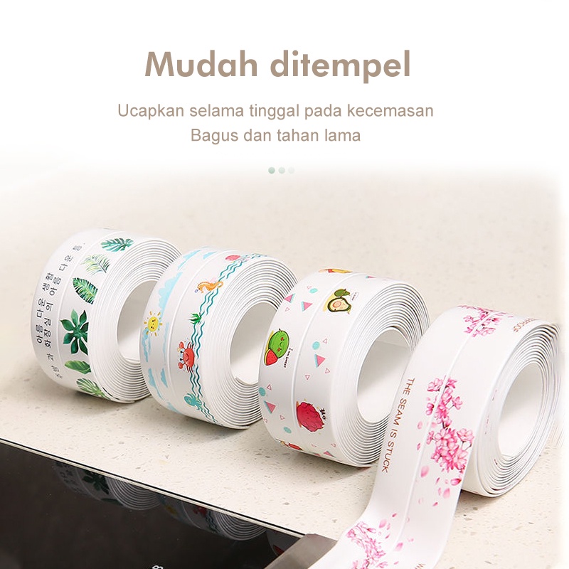 Holiven Strip Sticker / Tape Kedap Udara Tahan Air Untuk Dapur Kamar Mandi