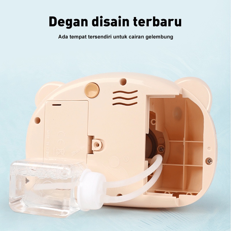 Holiven Alat Peniup Bubble Gelembung Bentuk Kamera Kartun Lucu Untuk Anak-Anak
