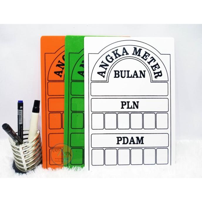 

Papan Meteran PLN dan PAM / PDAM Tulis dengan Whiteboard