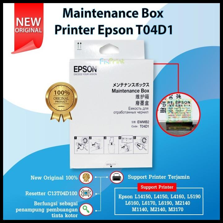 Maintenance Box Epson T04D1 L6160 L6170 L6190 L6290 L6460 L6490