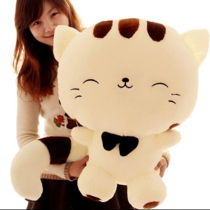 boneka kucing lucu menggemaskan ukuran jumbo 45 cm lembut SNI