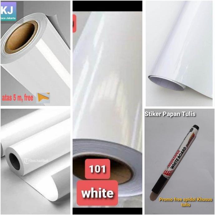 

STIKER PAPAN TULIS/STIKER WHITE BOARD 120 X 50 CM BONUS SPIDOL TULIS