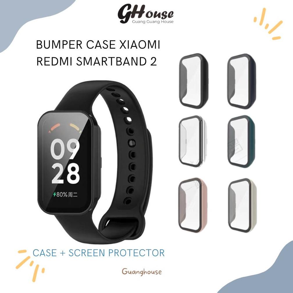 New Case Xiaomi Redmi Smart Band 2 Bumper Case Screen Protector Redmi Band 2 With Anti Gores Smart B