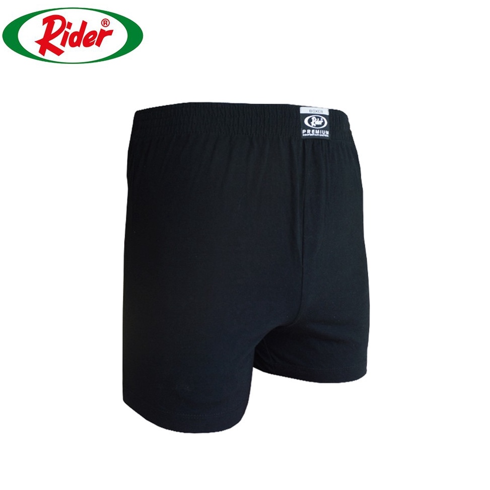 BOOMING Celana Dalam Rider Premium Boxer Man R812BHT Hitam