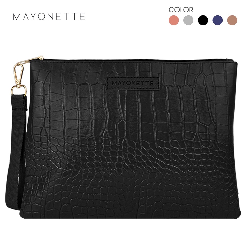 NEW STOCK MAYONETTE Tinny Croco Pouch Dompet Wanita Terbaru 2022 Tas Croco Wanita