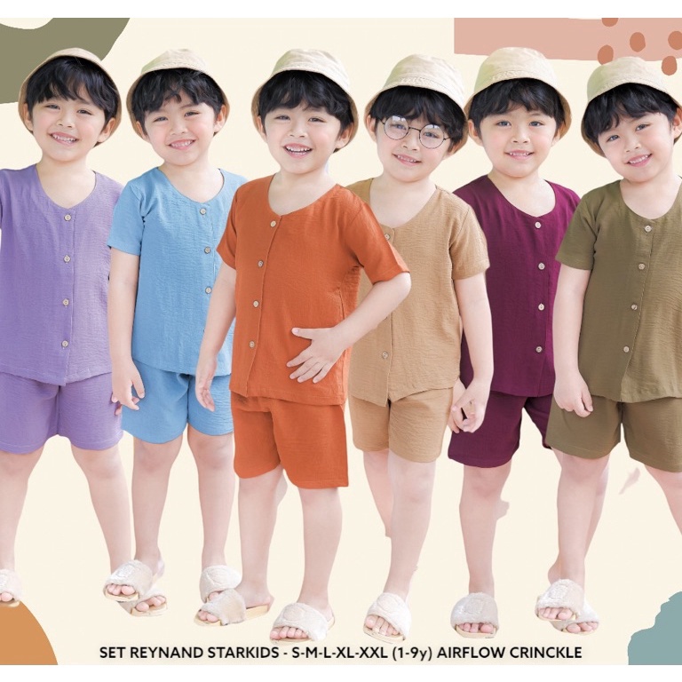 MURAH SET REYNAND STARKIDS - SETELAN ANAK RAYON LAKI DAN PEREMPUAN
