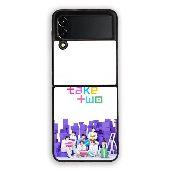 Casing Custom Hardcase Hp Samsung Galaxy Z Flip 3 4 5G Z Fold 3 4 5G Take Two BTS AB1851 Case Cover
