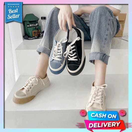 Sepatu Wanita Terbaru 2023 Olahraga Remaja Perempuan Sekolah Wsnita Murah Dewasa Ootd Cewe Cewek Spo
