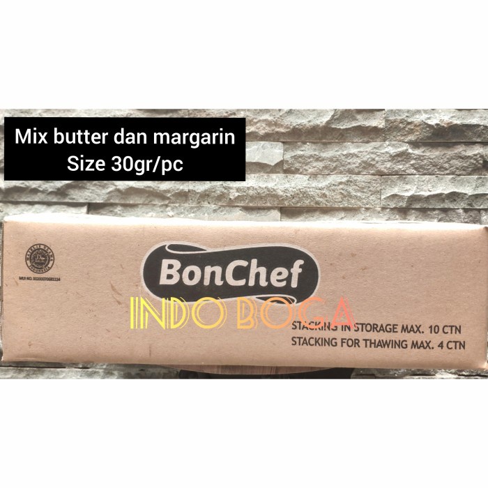 

Terlaris Croffle Frozen Dough Mix Butter Bonchef 160Pcs/Carton Size 30 Gr