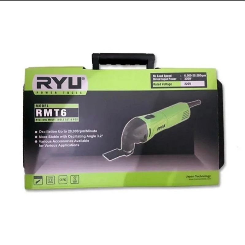 Tekiro Ryu Mesin Oskilasi Tools Multi Cutter Set 6 pcs Original RMT 6
