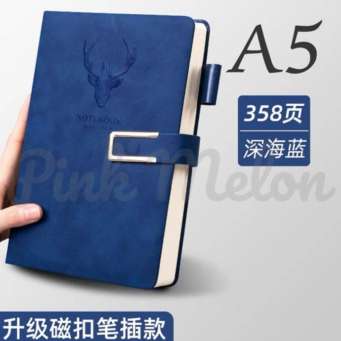 

A5 Buku Tulis Notebook Note Book Journal Premium Hardcover Leather