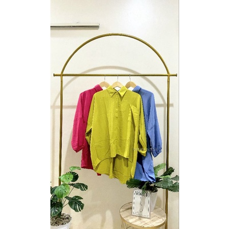 GHINA KEMEJA OVERSIZE JUMBO | BLOUSE OVERSIZE | ATASAN WANITA | KEMEJA WANITA