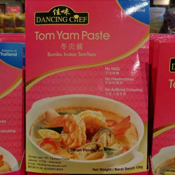 

Dancing Chef Tom Yum Paste 100gr - Bumbu Instant Tom Yum