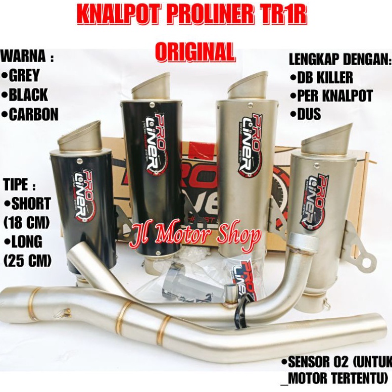 Murah Meriah KNALPOT PRO LINER PROLINER TR1 TR 1 R R15 V3 V4 VVA CBR150 CB150 VIXION SONIC SATRIA FU