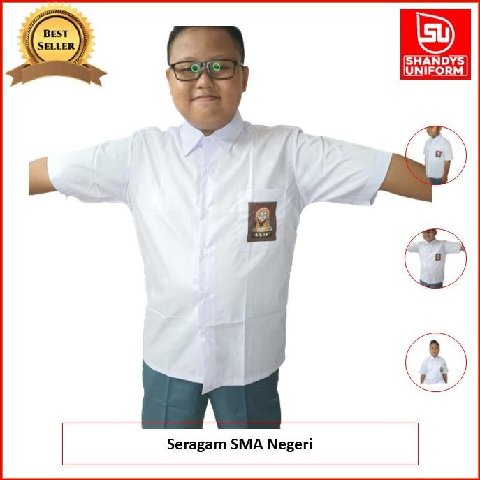 Terbaru Seragam Sekolah Sma / Seragam Anak Sekolah / Baju Putih Pria Pengiriman Cepat