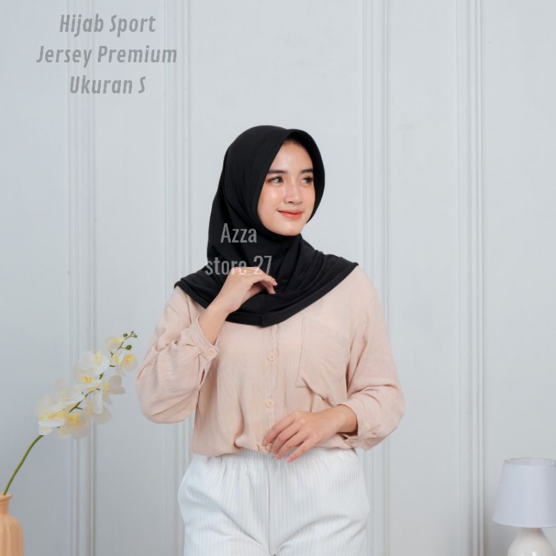 Hijab Daily sport instan bergo size S Jersey premium