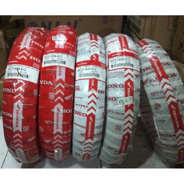 Stok Terbaru BAN LUAR DEPAN BELAKANG TUBLES TUBELES HONDA AHM FEDERAL MATIC METIK K59 VARIO BEAT SCO