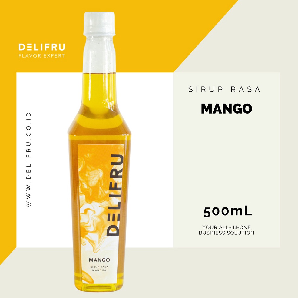 

Harga Bersahabat.. Syrup Mango Delifru 500 ml - Sirup Mangga Premium SQK