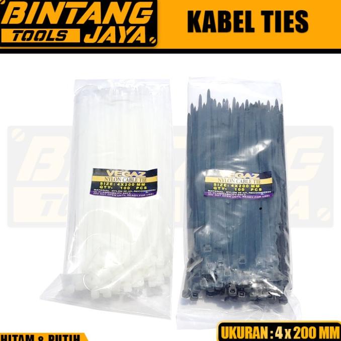 

best produk] KABEL TIES 20 CM (4 X 200 MM) - VEGAZ