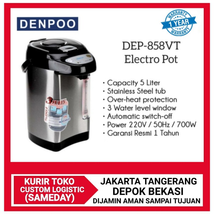 Terlaris Denpoo Dep 858 Termos Listrik Denpoo 5 Liter