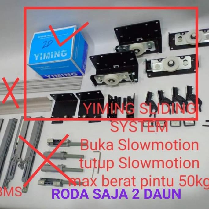 cusss order] Roda sliding YIMING 2, Roda lemari geser YIMING 2 PT