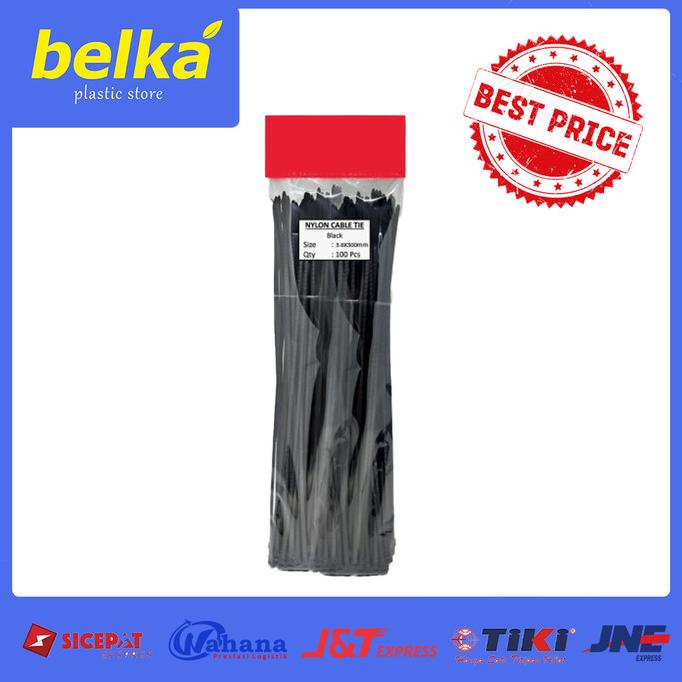 

Ready oke] KABEL TIES 3.6 x 300 MM HITAM 100 PCS - TERMURAH SERBAGUNA