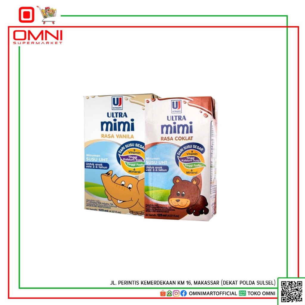

SUSU ULTRA MILK MIMI VANILA 125ml