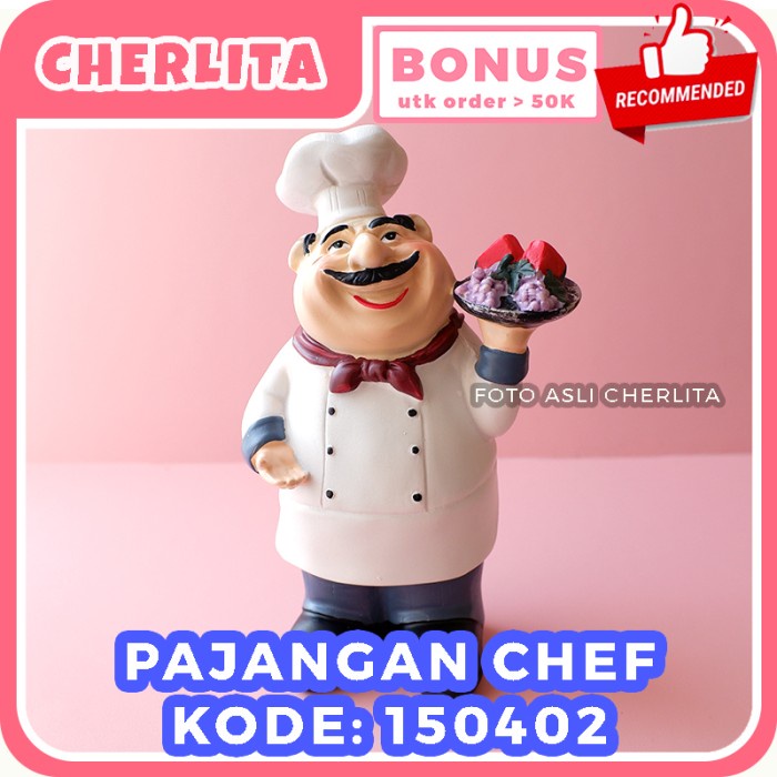 

Patung Chef Koki Pajangan Dapur Estetik Kitchen Decoration Nampan Buah