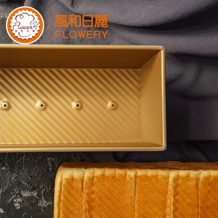 

Flowery Loaf Pan Non-Stick / Loyang Roti Anti Lengket Salur